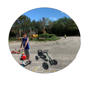 karting sur paking